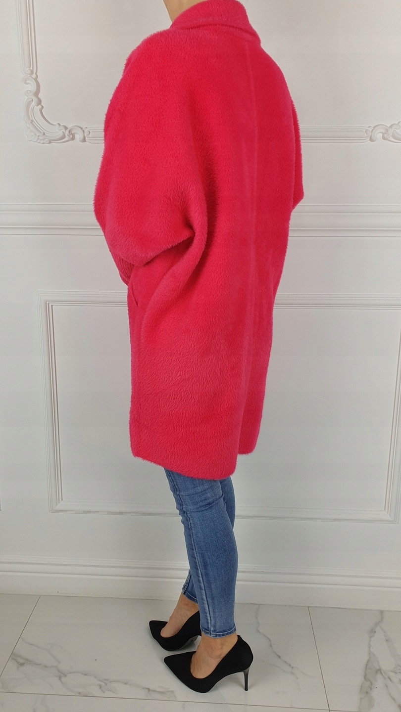 ALPAKA PŁASZCZ DAMSKI DAMSKA WEŁNA KOŁNIERZ KOLORY Rodzaj oversize