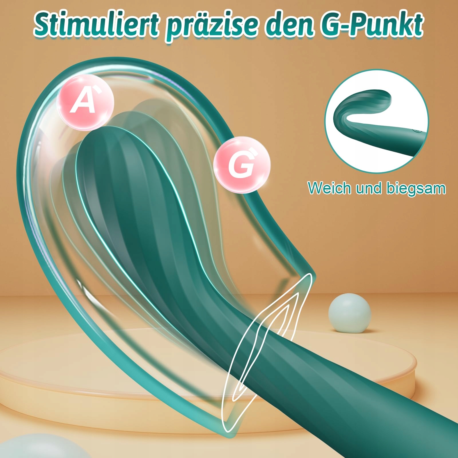 DILDO VIBRATOR G Punkt Wibrator Dla Kobiet Klitoris Stymulator 10 Trybów — miniatura 2