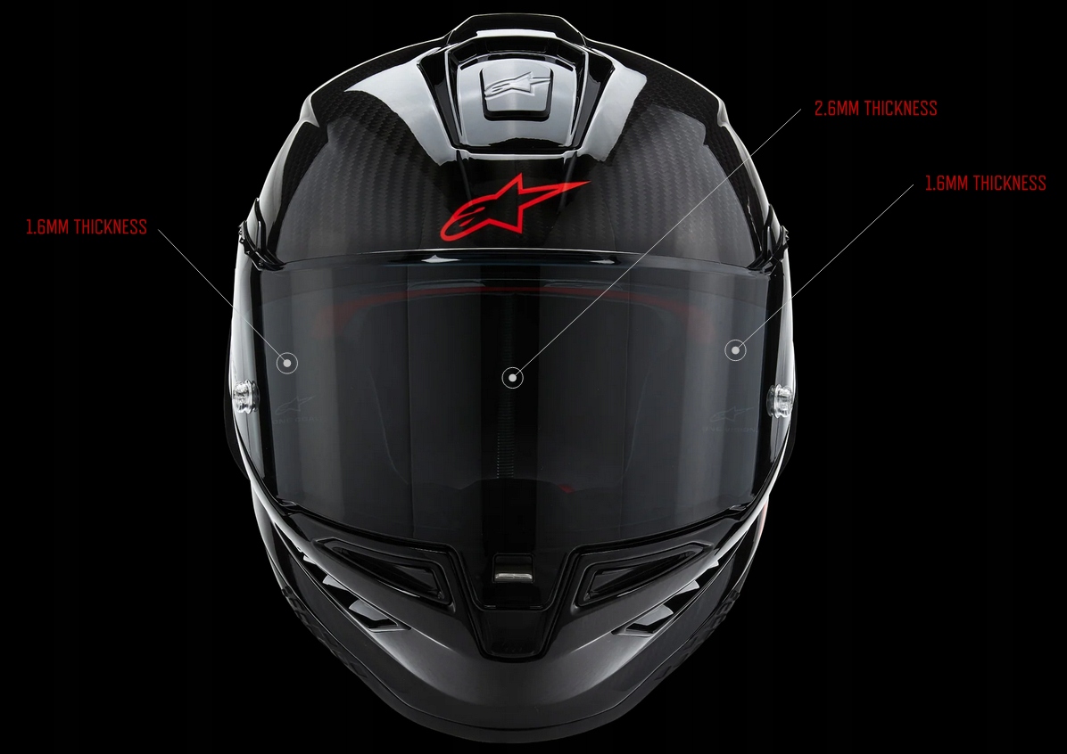 Kask Alpinestars SUPERTECH R10 r. L + Ciemny Wizjer + Pinlock + Zrywki Homologacja europejska ECE R22-06