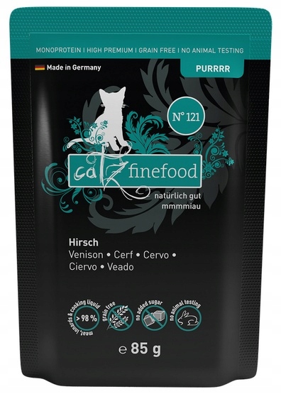 Levně Catz Finefood Purrrr N.121 Jelen kapsička Set 16x85g
