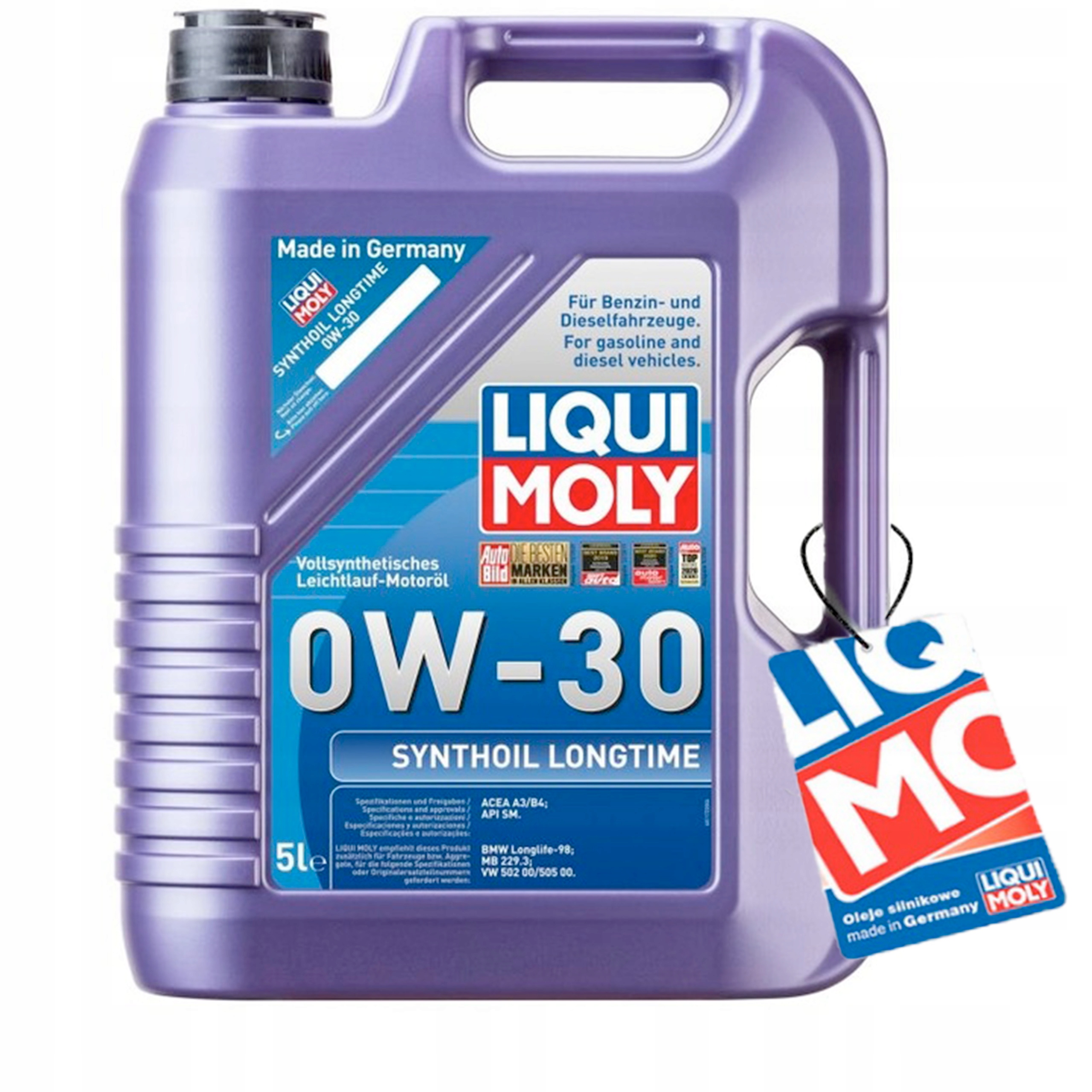 Liqui Moly LM8977 Olej Synthoil 0W-30 5l prívesok