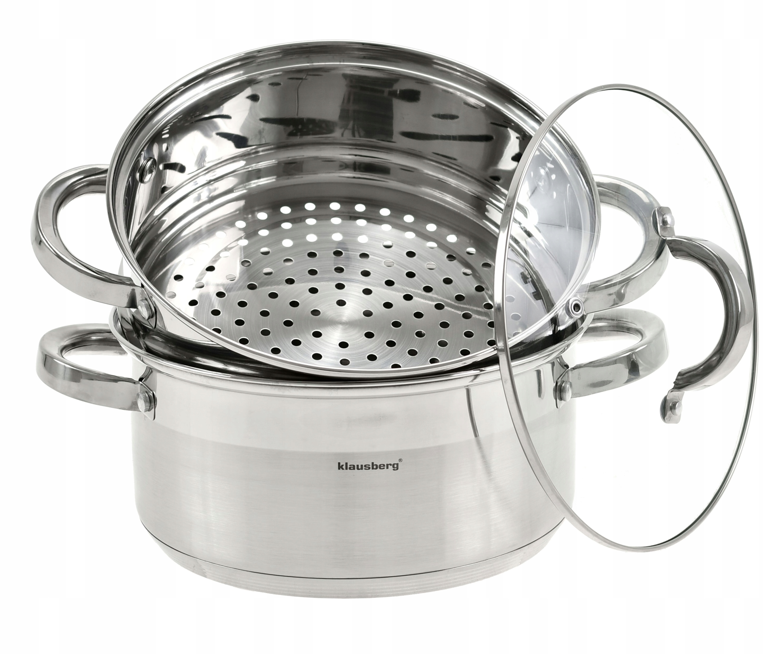 

Garnek 4 L Garnki Gotowania na Parze Parowar 22cm