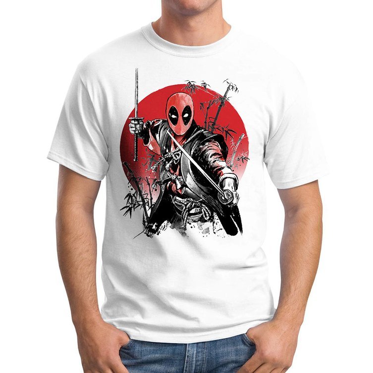 

Męska Koszulka Z Nadrukiem Samurai Deadpool S