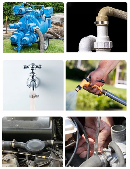 METALOWE OPASKI ZACISKOWE STALOWE ZESTAW OPASEK ZACISKOWYCH ŚLIMAKOWYCH 16 Marka bez marki