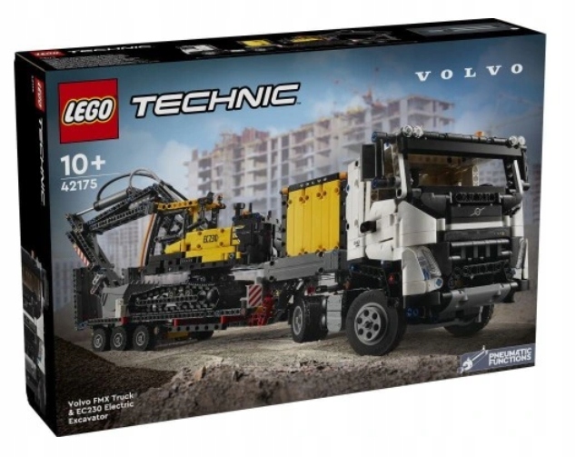 Lego 42175 Technic Nákladní Automobil Volvo Fmx A Bagr EC230 Elektrický