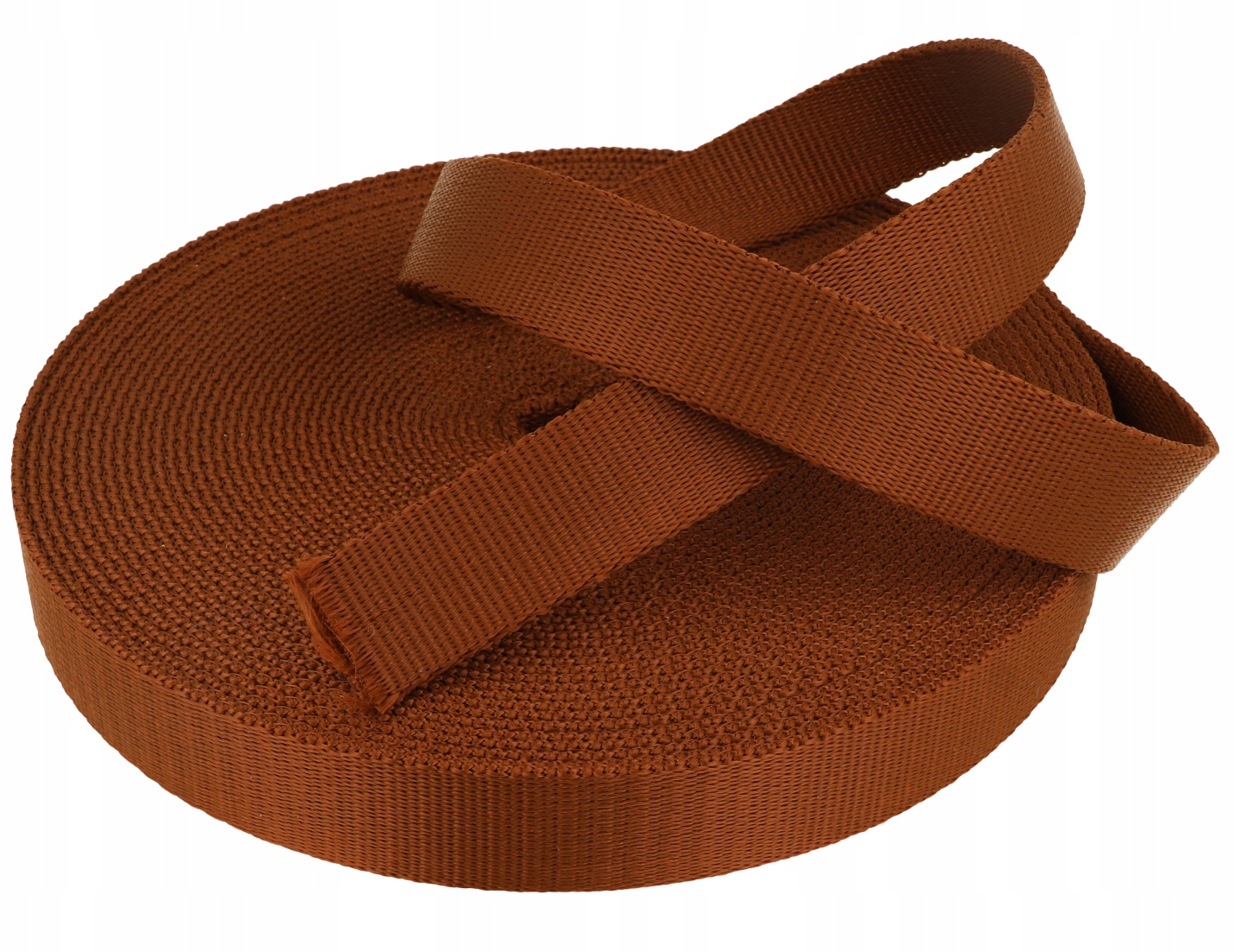 Popruh 20mm Hladká tloušťka 2mm Polypropylen 50 metrů Hnědá