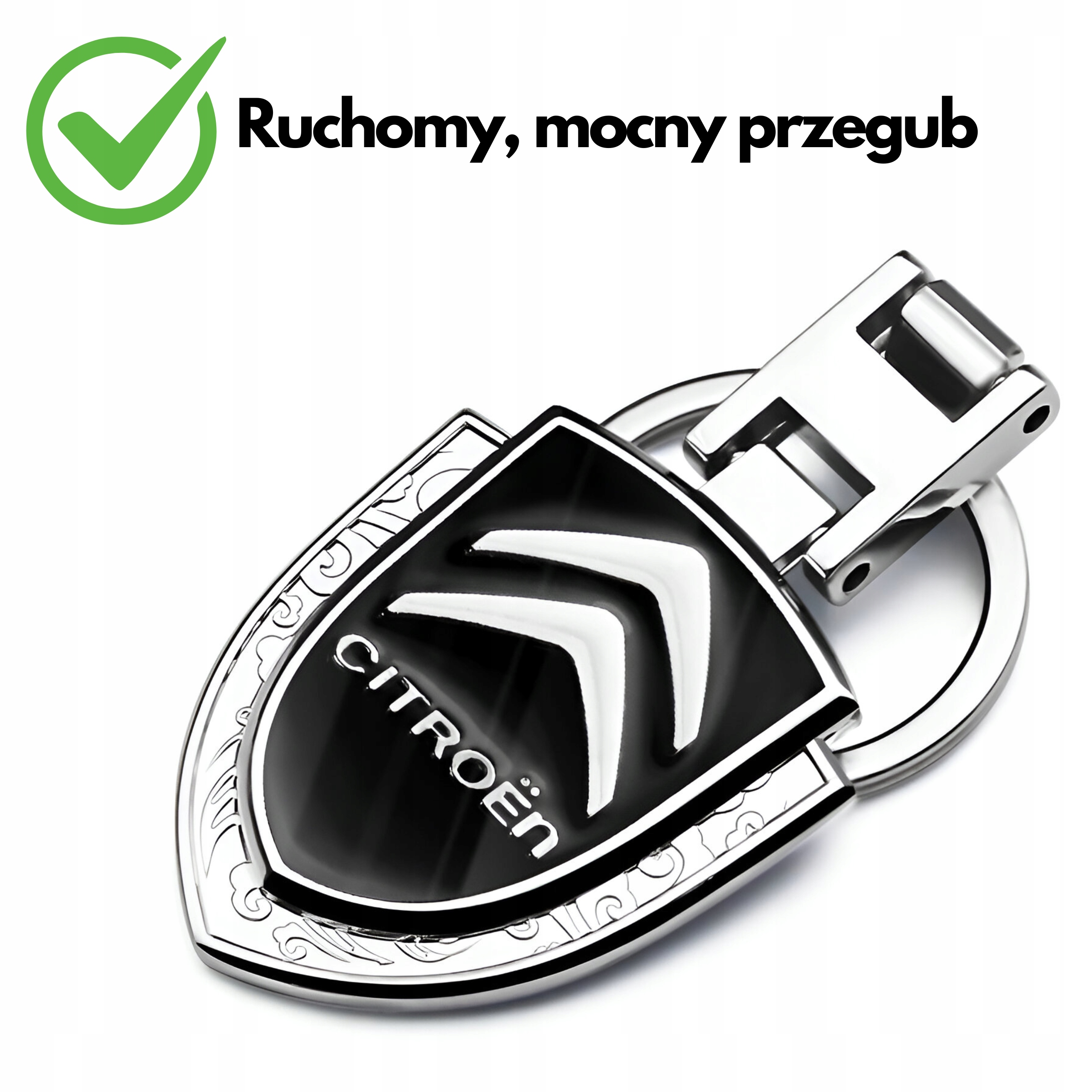 BRELOK BRELOCZEK CITROEN DO KLUCZY SAMOCHODU AUTA METALOWY ZAWIESZKA Numer katalogowy producenta breloczek brelok citroen