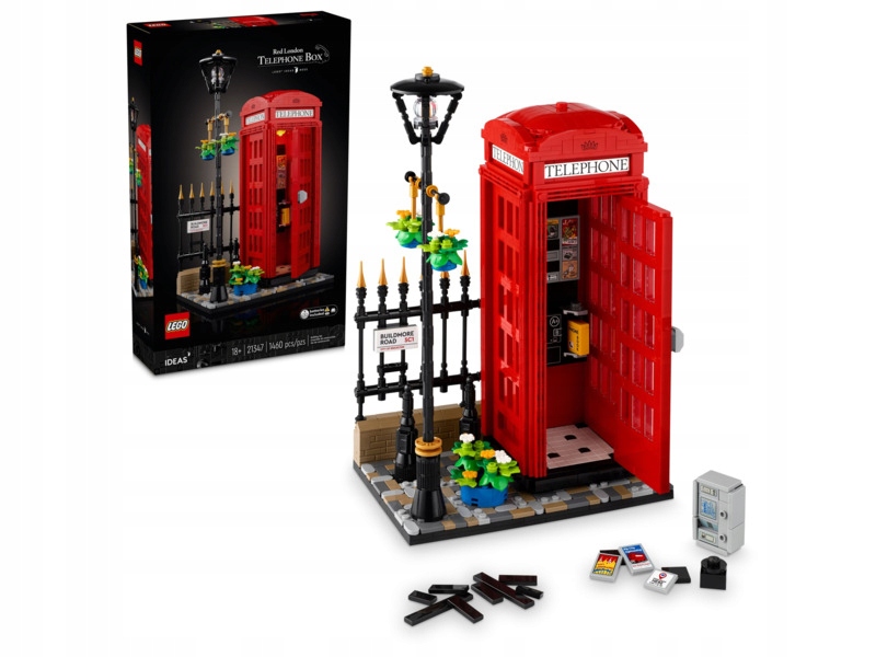 Lego 21347 Ideas Czerwona londyńska budka telefoniczna