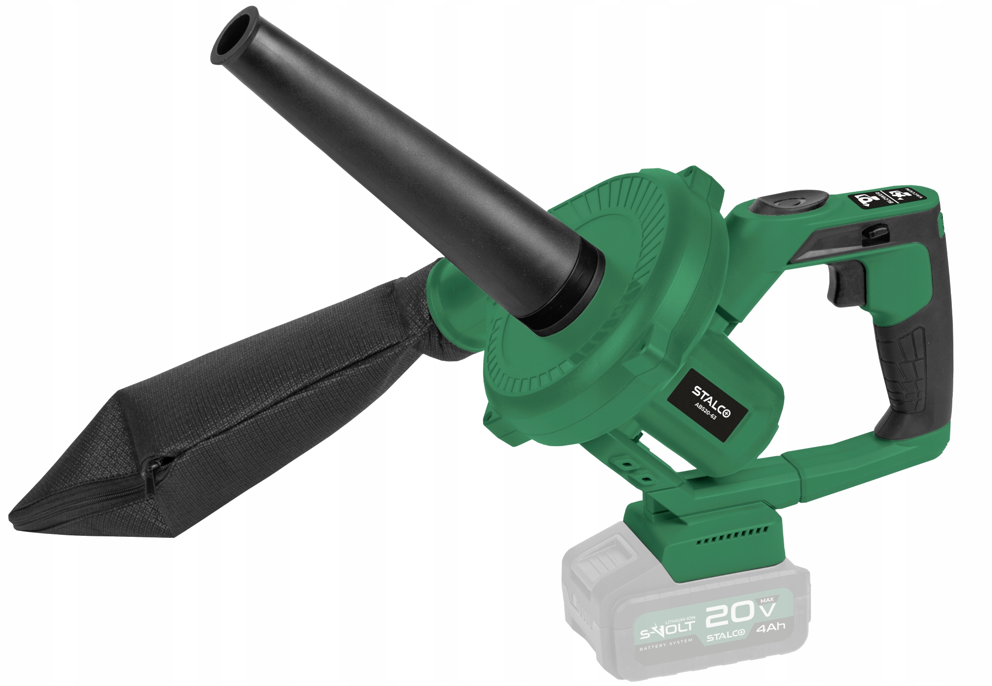 Stalco Dielenský Fúkač Vysávač 2V1 ABS20-63 Body 20V