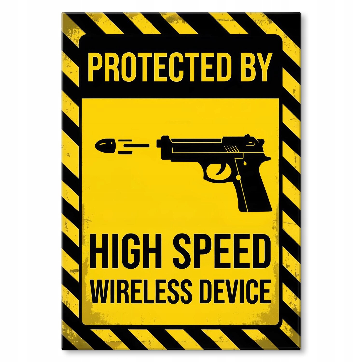 Plakát kovový Protected speed device Dárek S