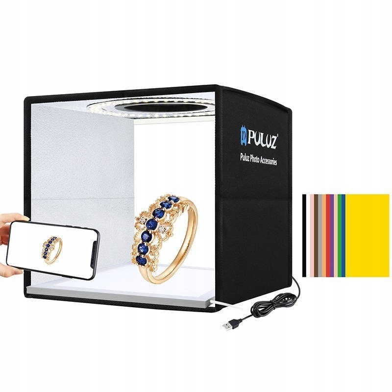 

Puluz Namiot Bezcieniowy 25cm Mata Led PKT3101B