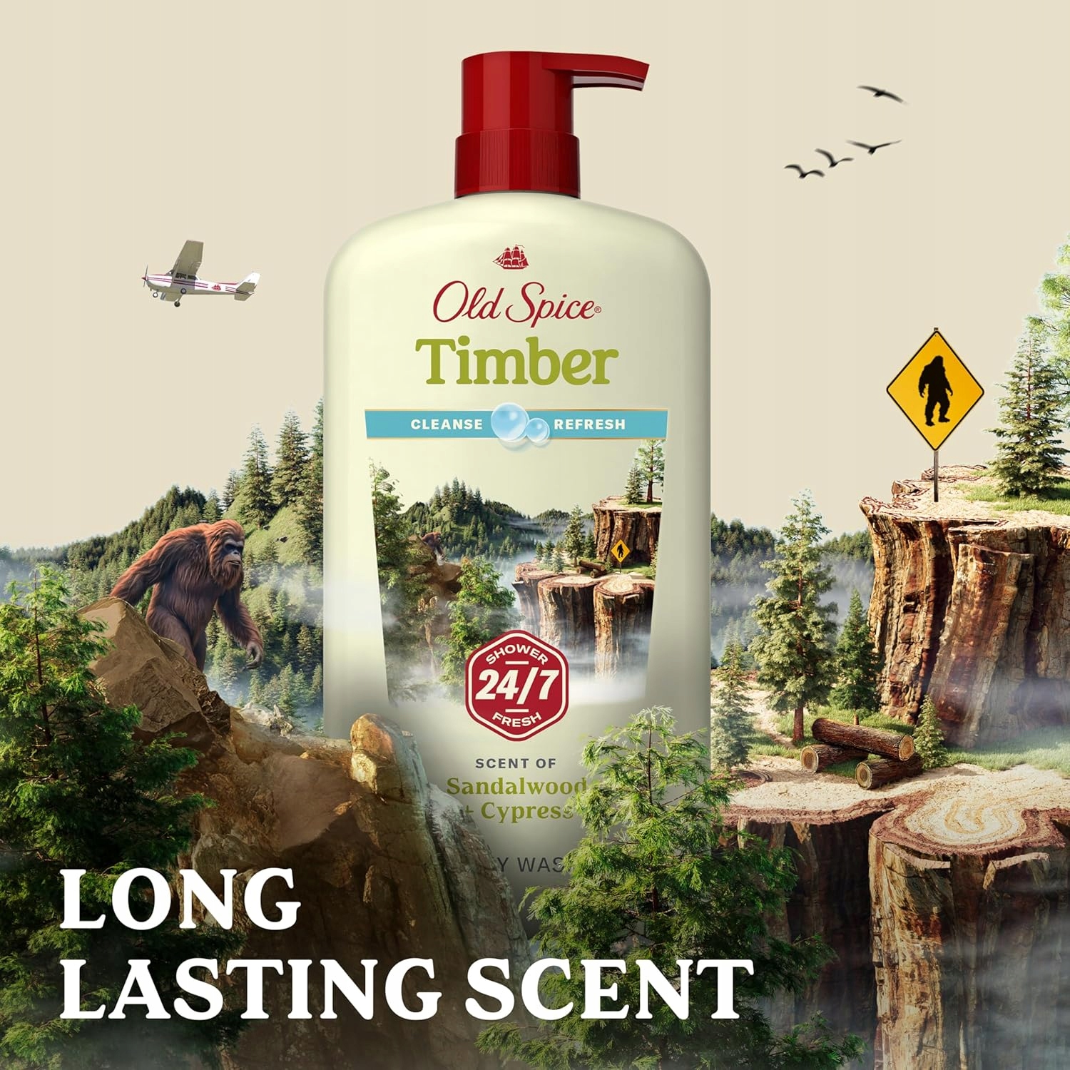 Żel Pod Prysznic Old Spice Timber 887 ml z Usa