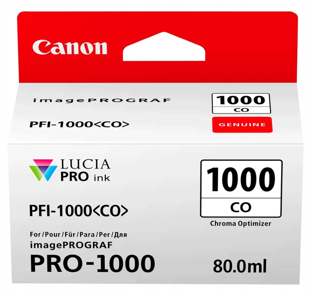 Canon inkoustová náplň PFI-1000 (chroma optimizer, 80ml) pro Canon imagePRO