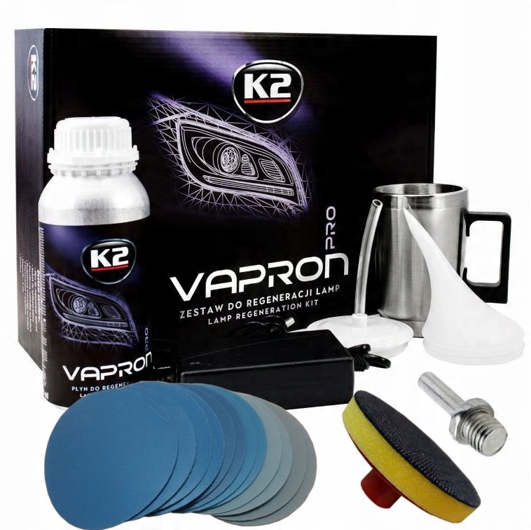 

K2 Vapron Kompletny Zestaw Regeneracji Reflektorów