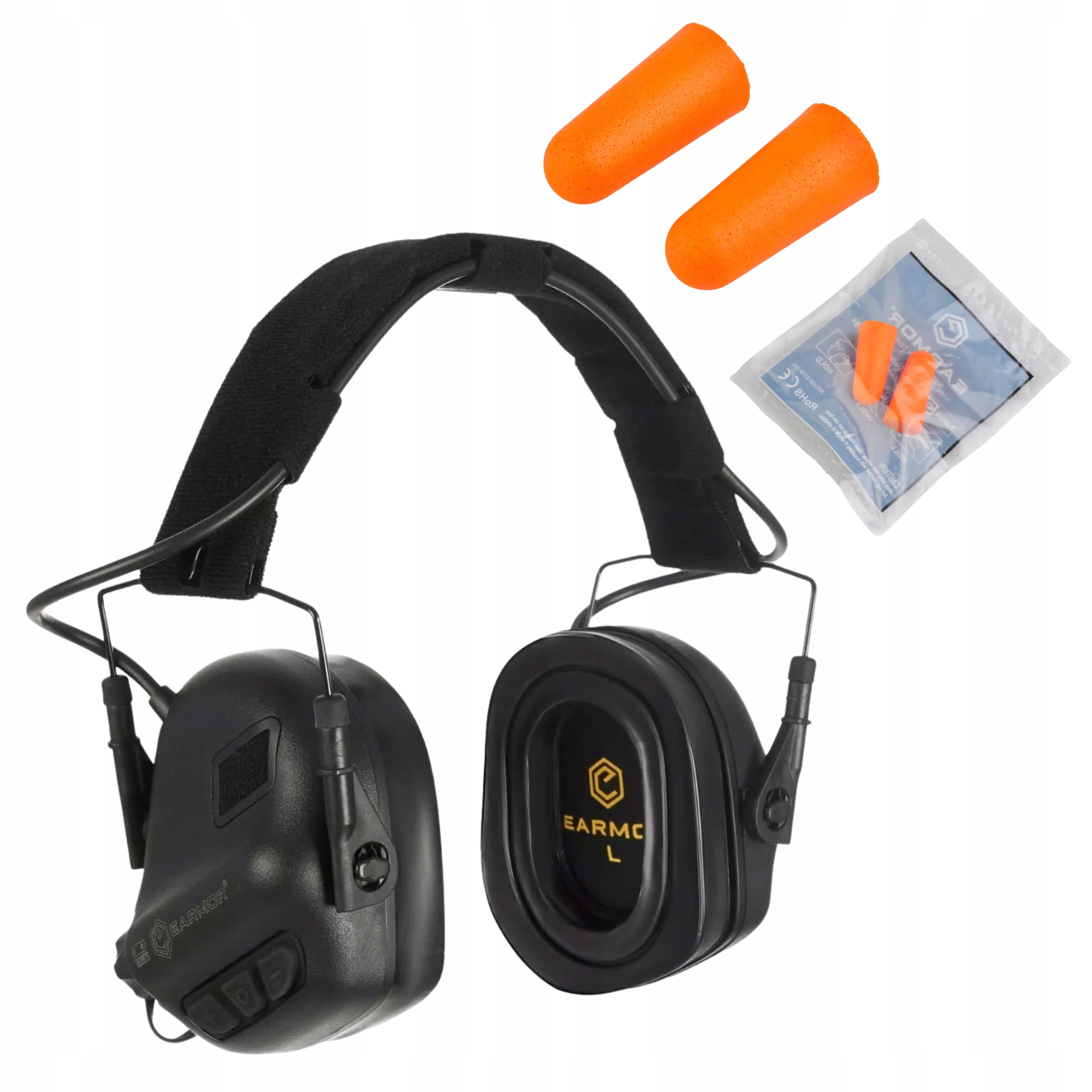 Ochronniki Słuchu Aktywne Earmor M31 Plus Zatyczki Stopery do Uszu