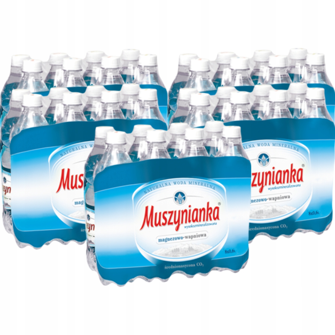 Muszynianka woda mineralna wysokozmineraliz. średnionasycona CO2 0,6 l x 40