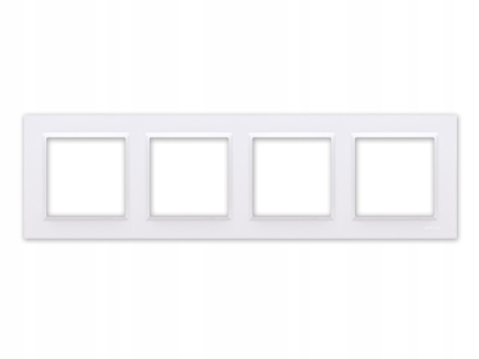 Kontakt Simon 10 RAMKA POCZWÓRNA biała Simon10