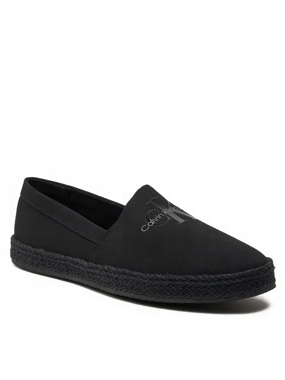 Calvin Klein Jeans Černé Espadrilky S Logem Na Platformě 40 U2A