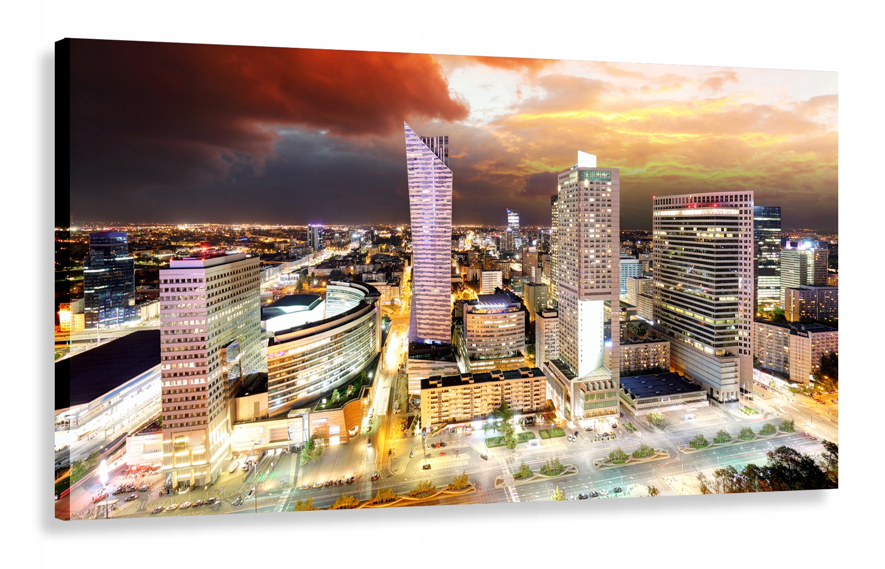 

Obraz Polska Warszawa Nocą 100x50