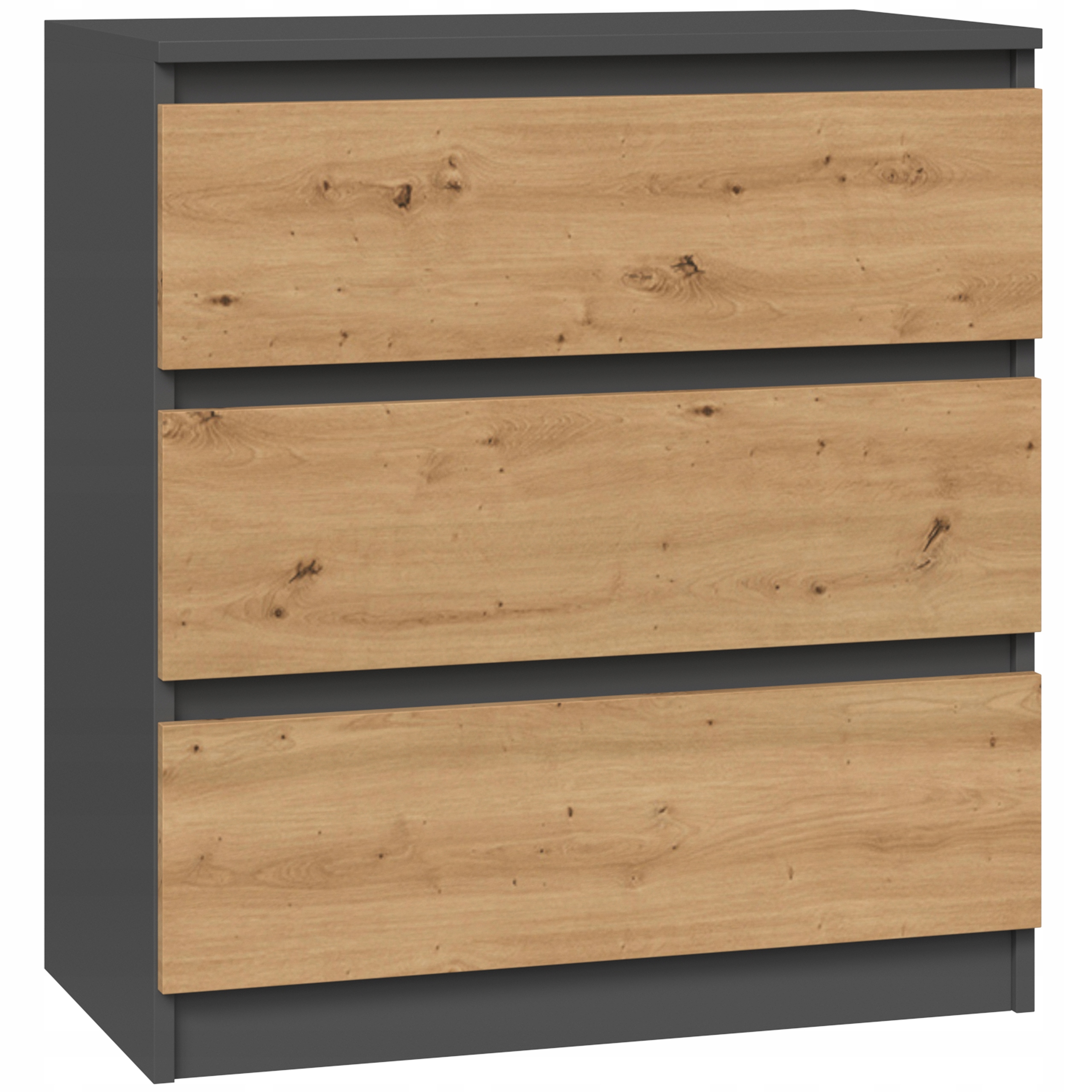

Komoda Szafka 3 Szuflady Malwa M3 Antracyt Artisan