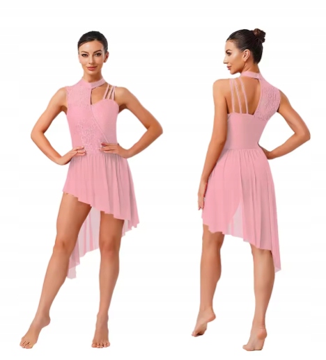 Sukienka Damska Do Tańca Do Baletu Body Strój Różowa L Tutu 2653
