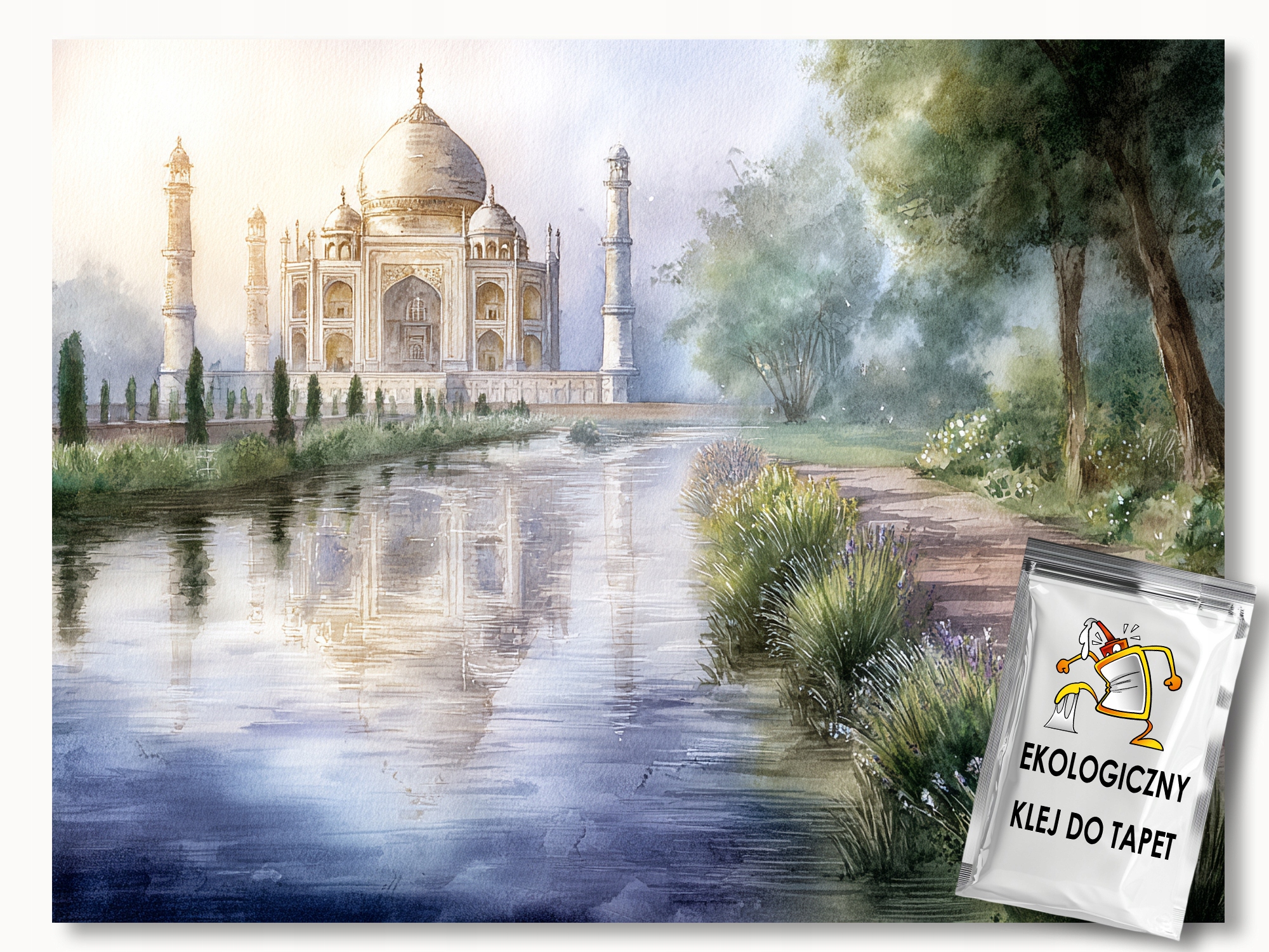 Fototapeta Flizelina Krajina Zahrada Stavba Taj Mahal Indie 350x250 lepidlo