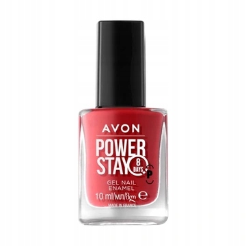 Lakier do Paznokci Power Stay AVON Czerwony THE RED ONE Żelowy 26781