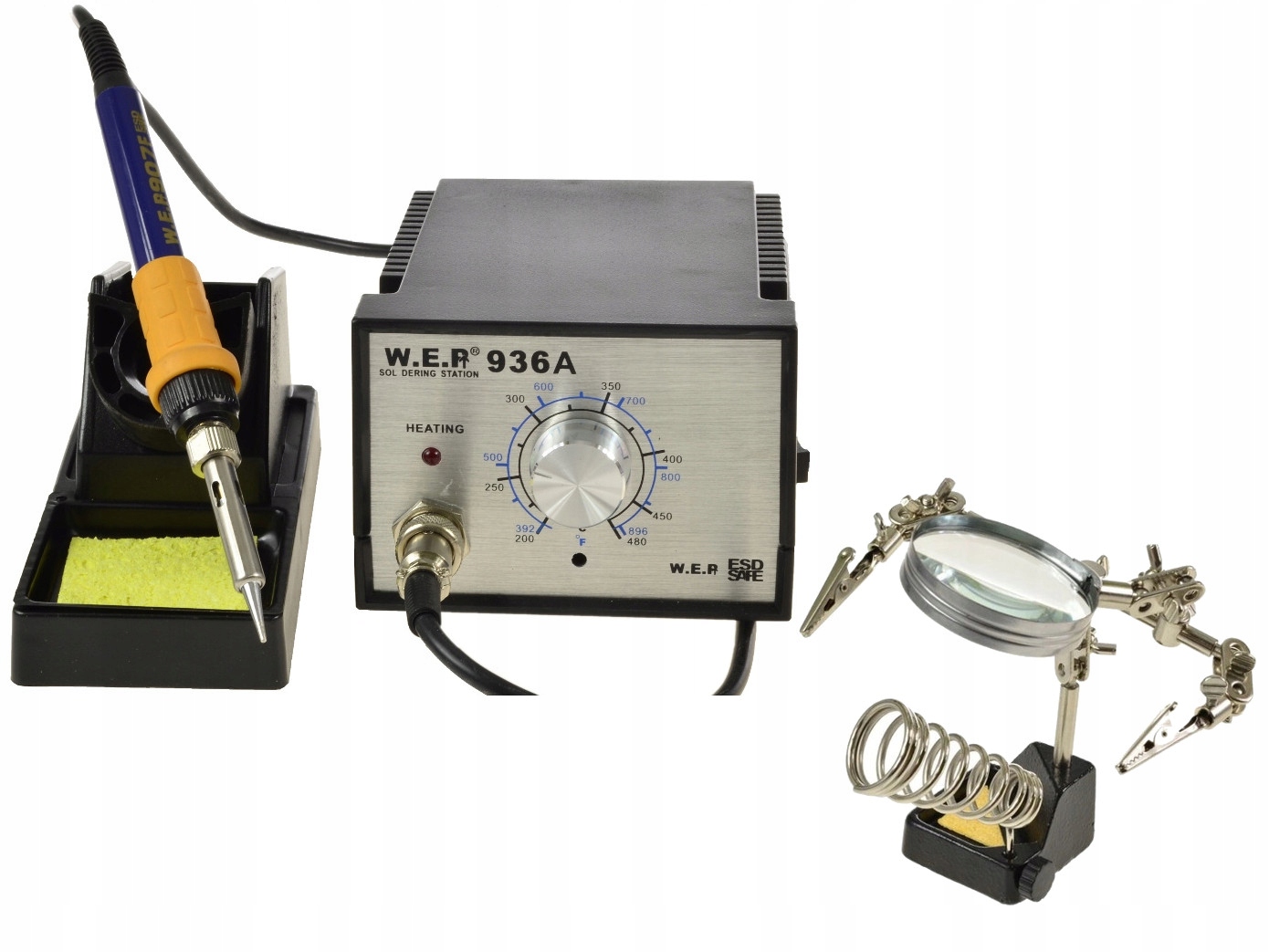 

Lutownica Grotowa Wep 936A 75W +trzecia Ręka