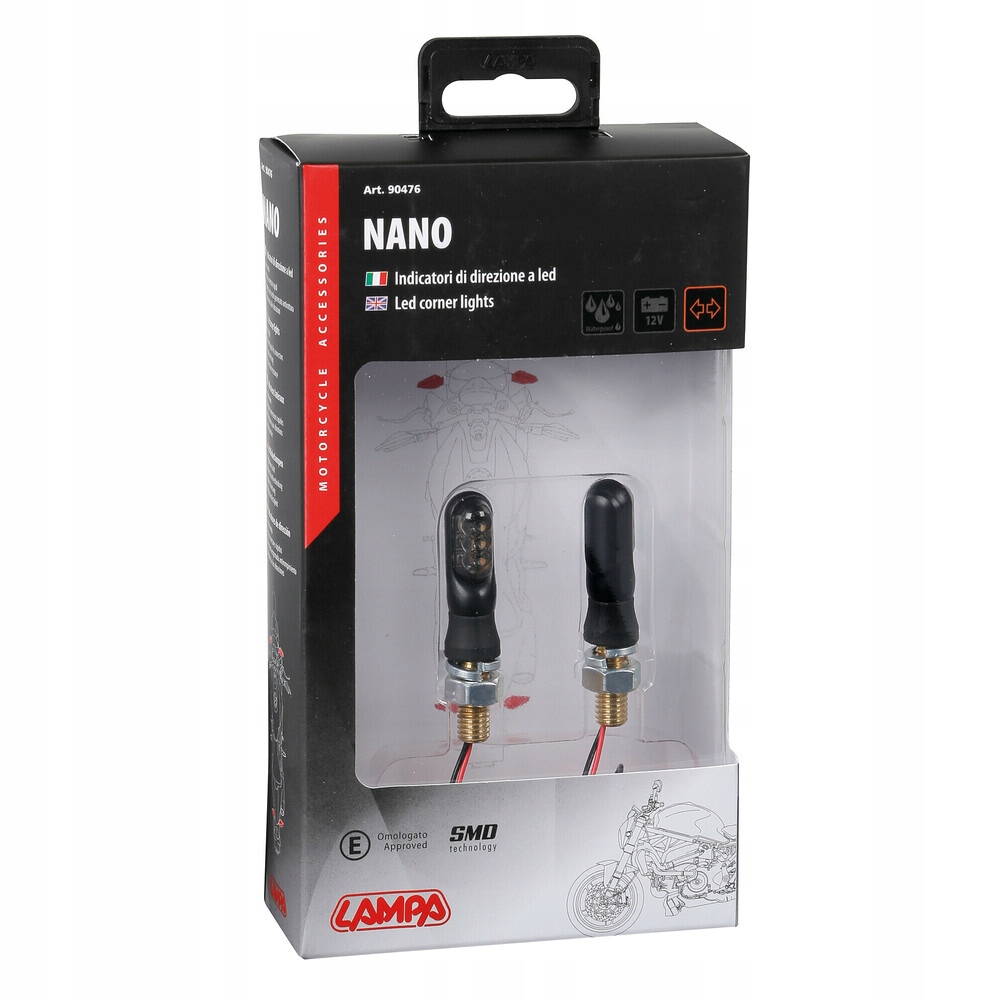Kierunkowskazy LED LAMPA NANO 12V Smoke Numer katalogowy części -90476