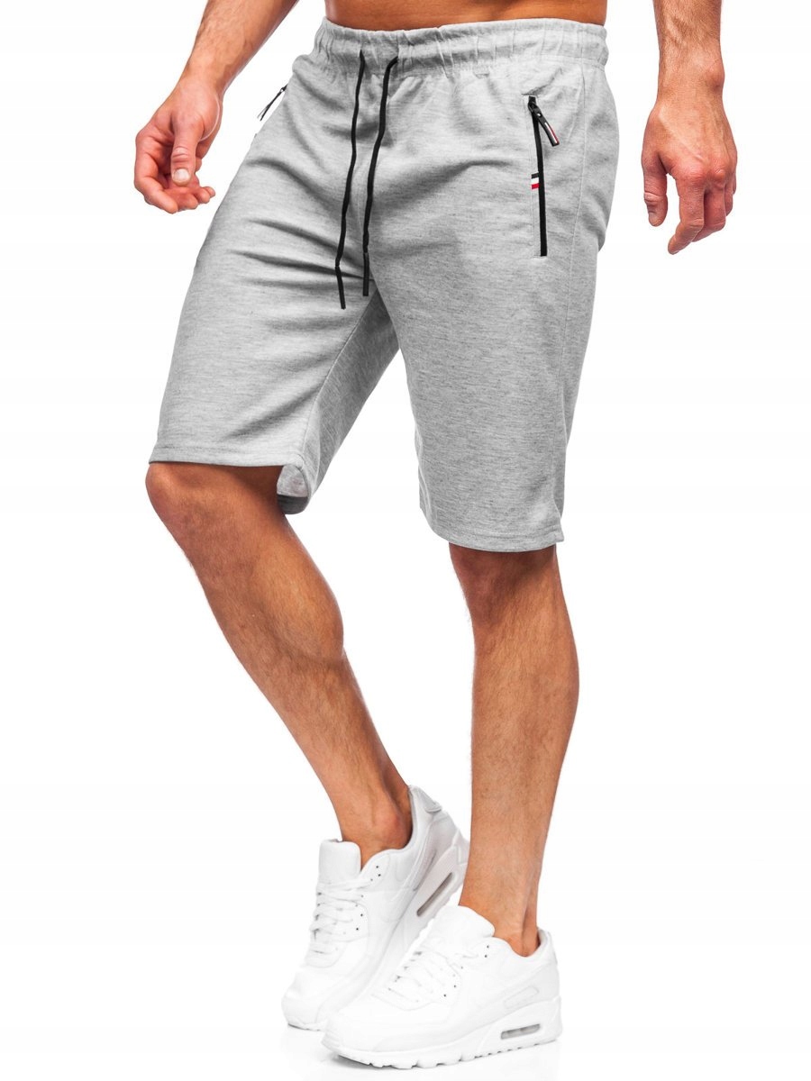 

Krótkie Spodenki Dresowe Szare JX130 DENLEY_2XL