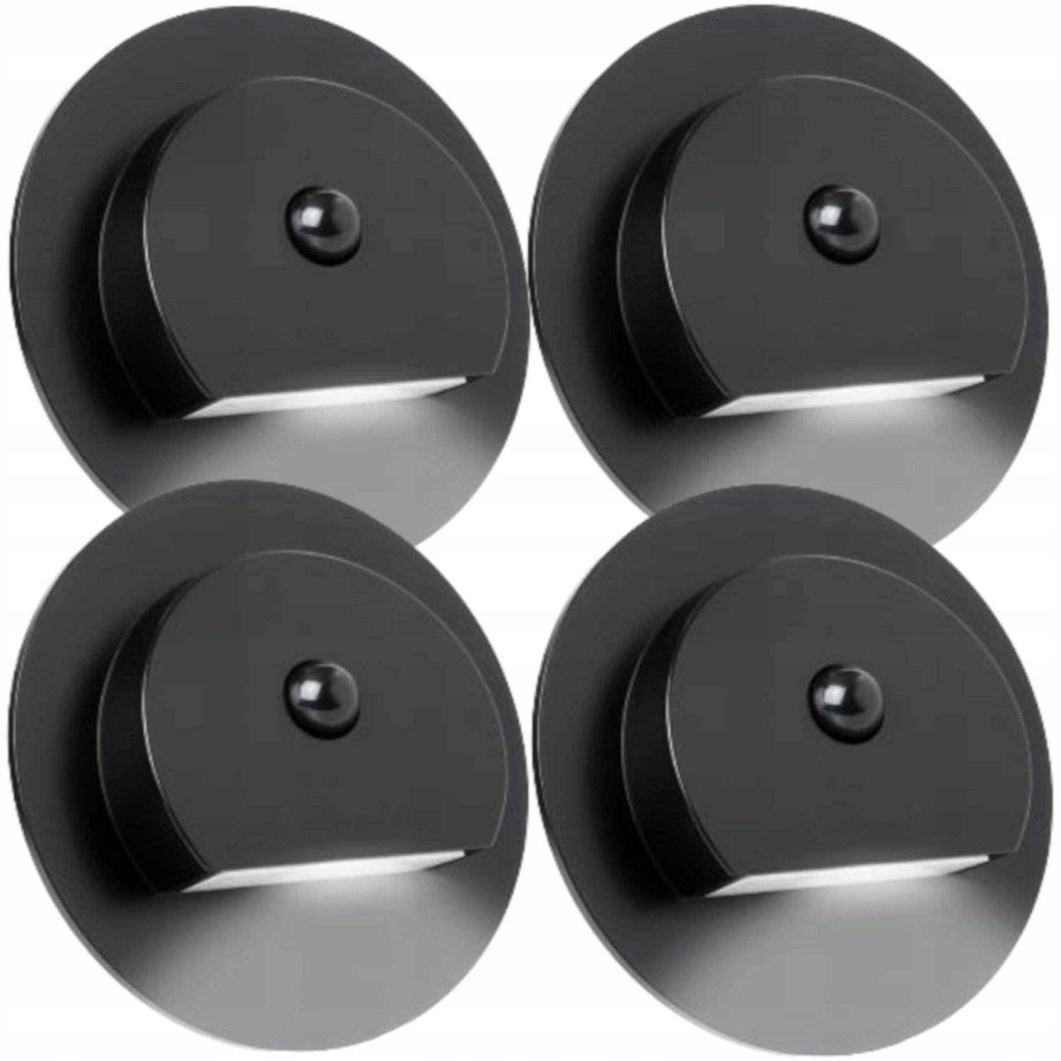 4 X Led Schodišťová Lampa Senzor Pohybu Soumraku Osvětlení Schodů