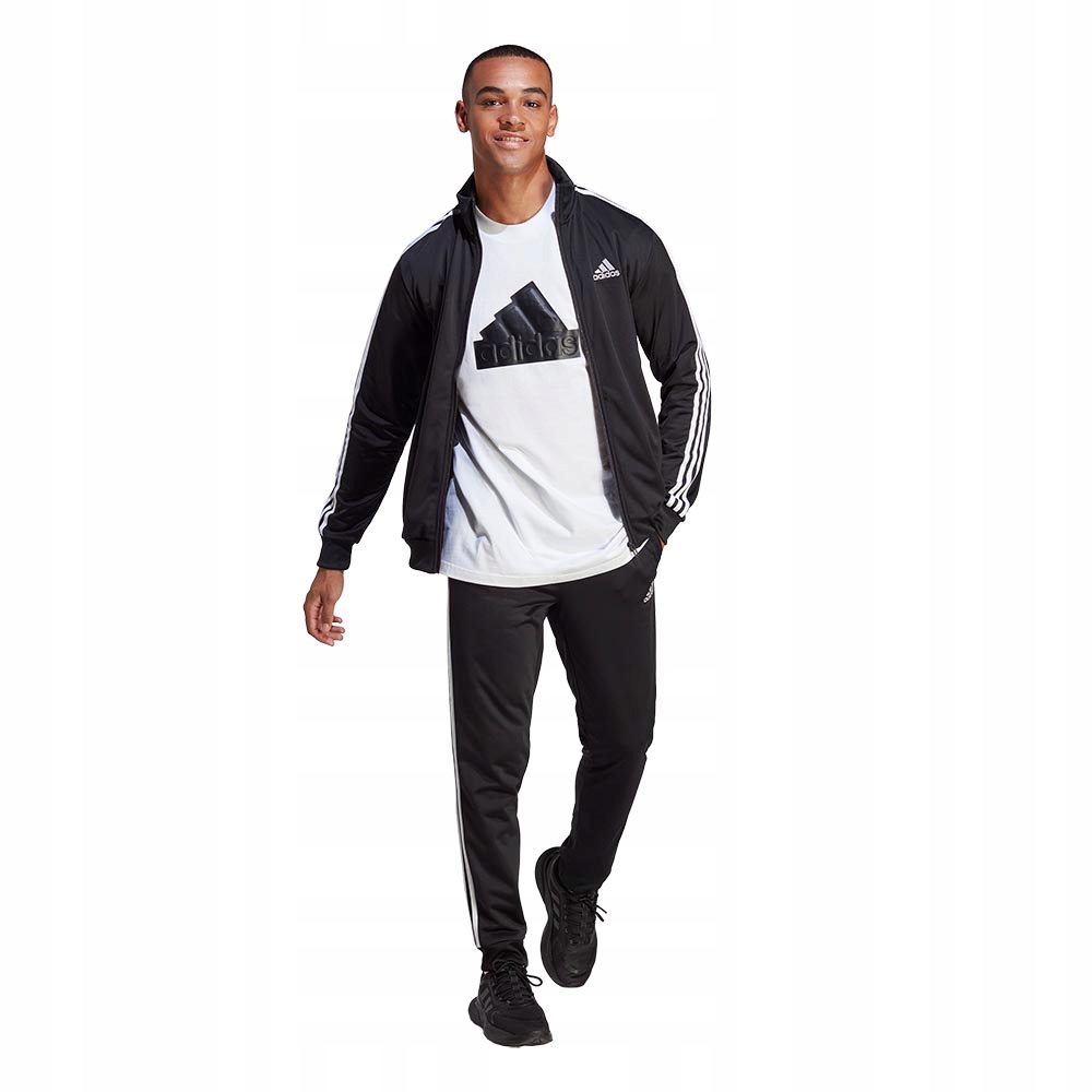 Dres męski rozpinany siłownia fitness black komplet adidas IC6747 XL Rozmiar XL