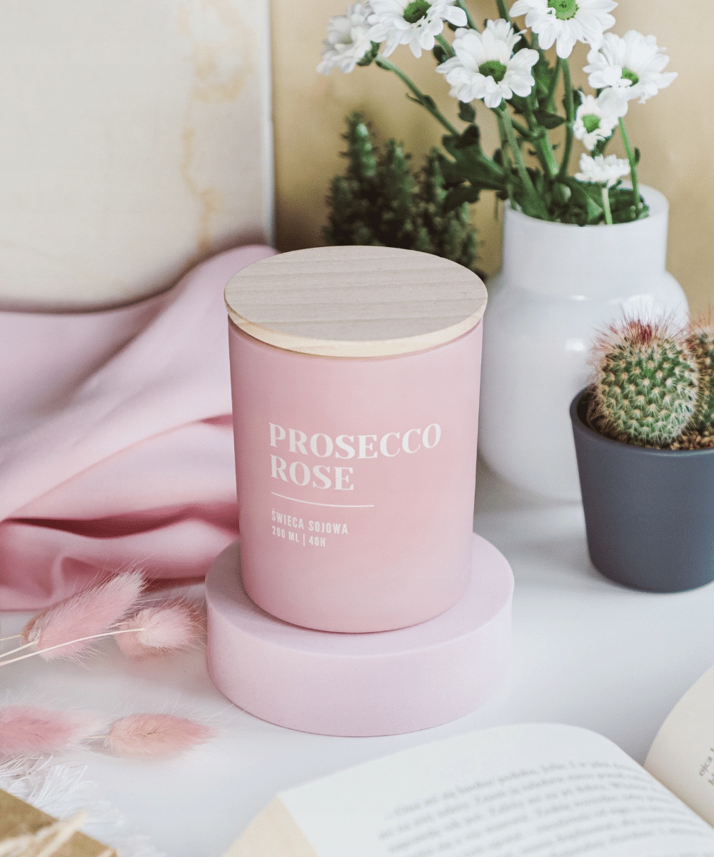 

Wosk I Knot Świeca Sojowa Prosecco Rose Limitowana