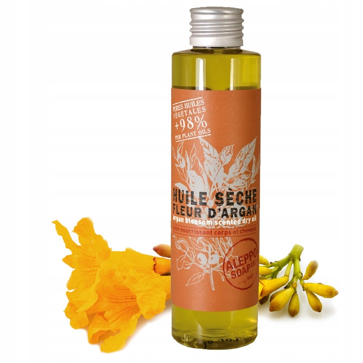 Zestaw Hammam KWIAT ARGANII - Mydła Aleppo Rhassoul + Olej + Prezent Kessa Rodzaj kostka