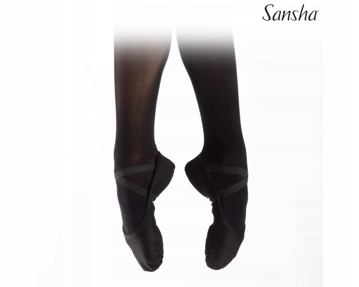 Baletki Sansha Silhouette rozm.38 szer.stopy: średnia(M) czarne