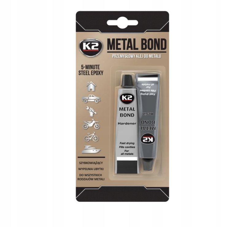 K2 Metal Bond 56 G Dwuskładnikowy Klej Do Metalu