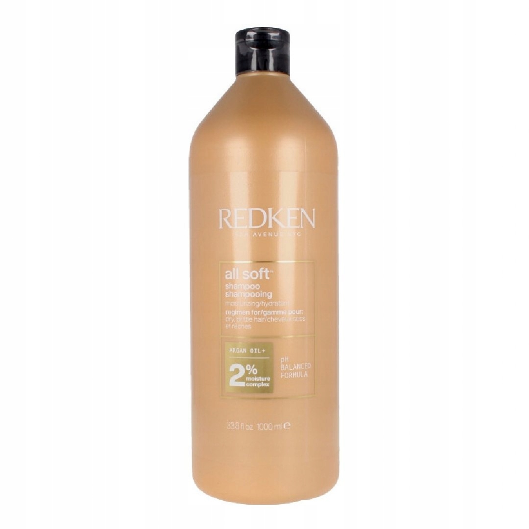 Redken All Soft Shampoo Szampon Nawilżający do Suchych Włosów 1000 ml