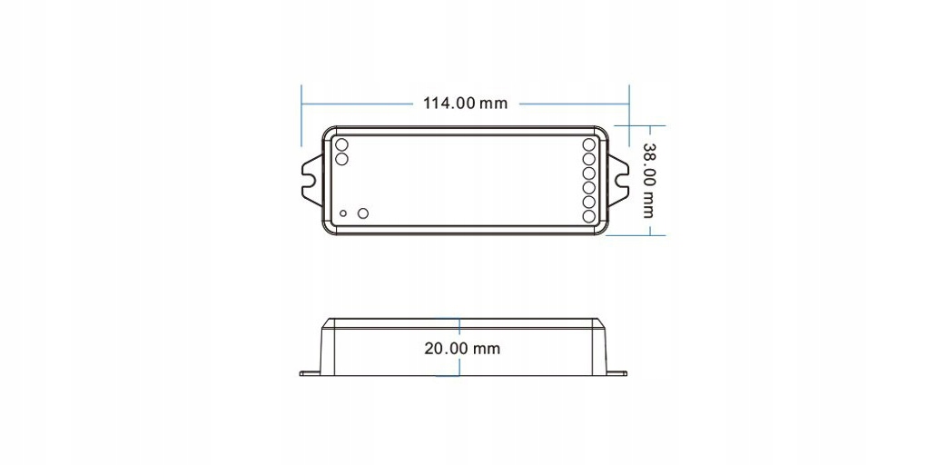 Kontroler LED COB SPI RGBIC NEON oświetlenie Seria SD WiFi+RF TUYA Komunikacja WiFi