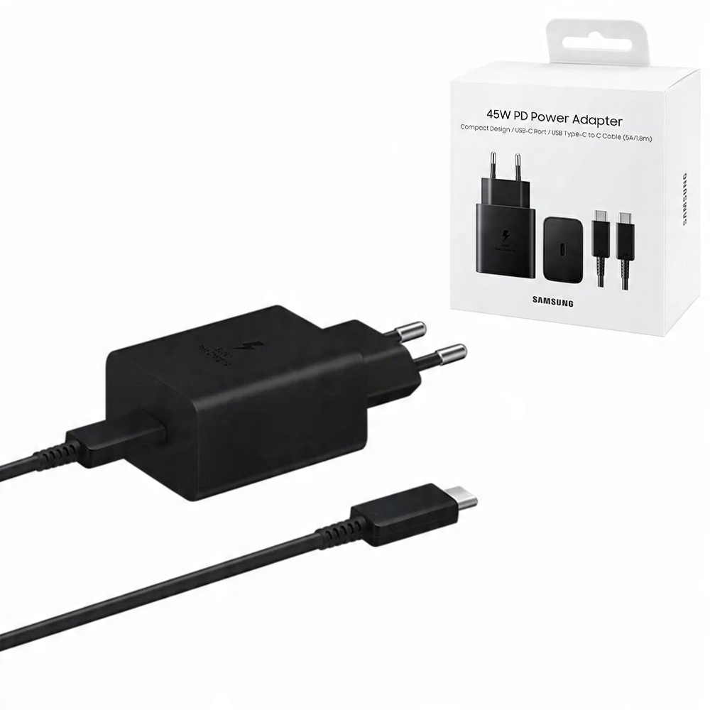 

Oryg Ładowarka sieciowa Samsung Pd Qc 45W Usb-c
