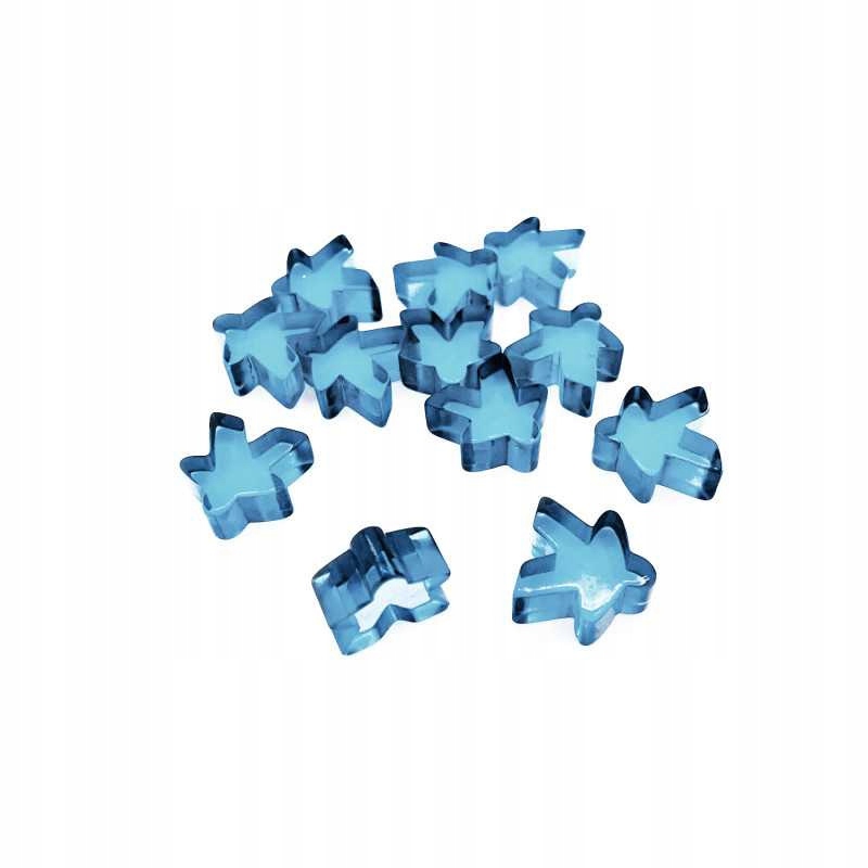 Meeples 16x16x8mm - Light Blue - meeple niebieskie