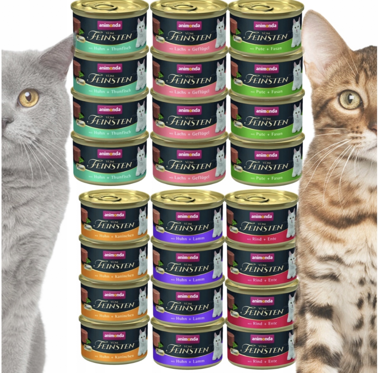 Mokra Karma dla Kota Animonda Vom Feinsten Mus Mix Smaków 85g*24szt