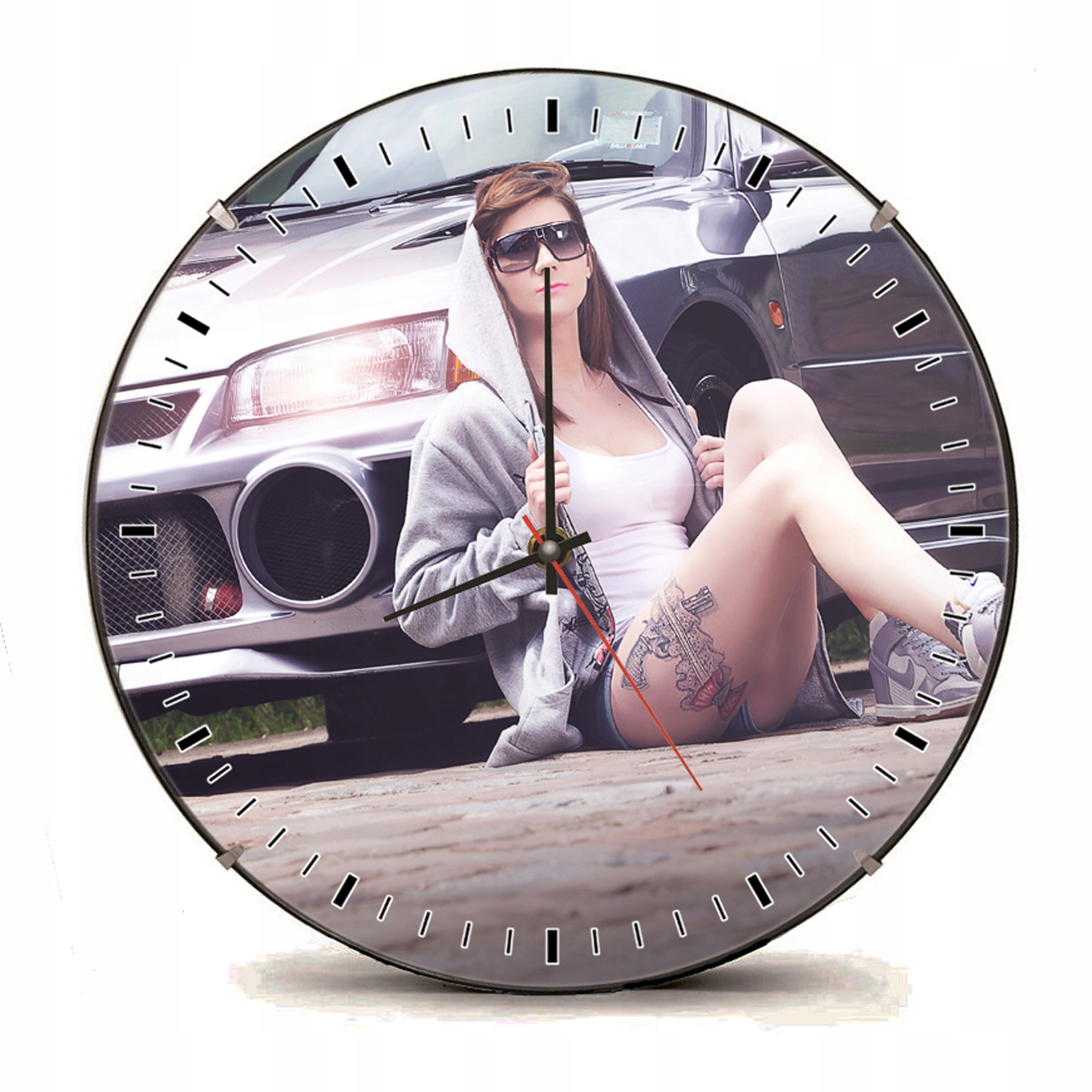 Duży Zegar 30cm Samochód Różne Wzory Auto Auta