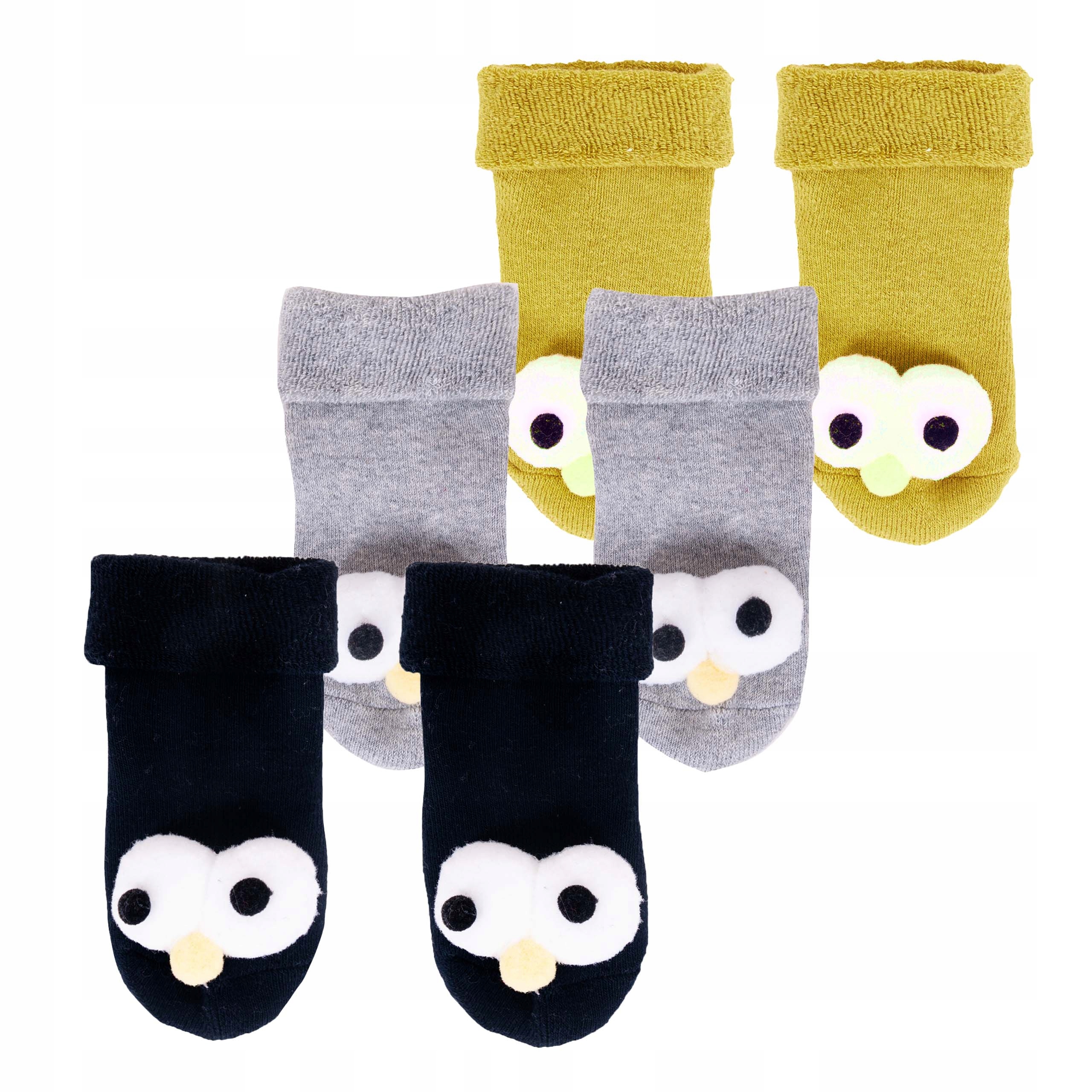 

3-PAK Ciepłe Skarpetki Bezuciskowe Frotte 20-22