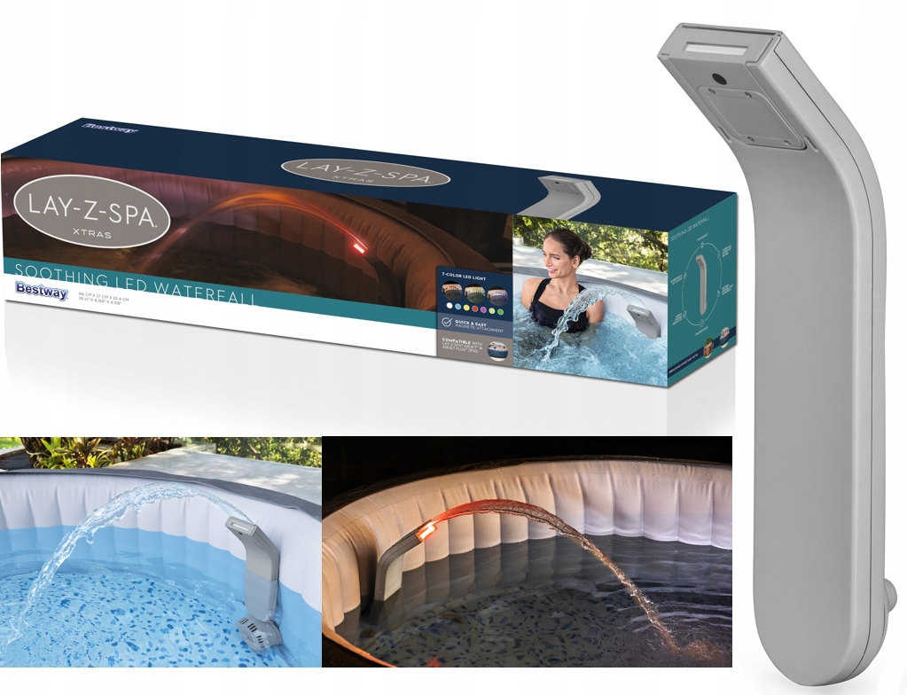 Bestway 60322 Kaskada Wodna Do Spa Fontanna Wodospad Led