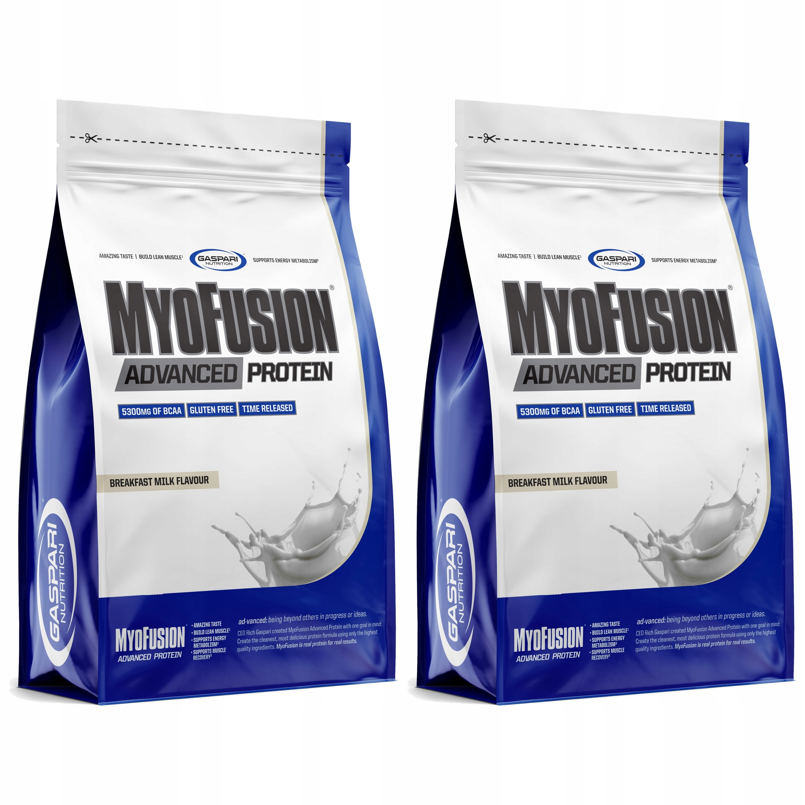 2x Proteinový izolát Protein Wpc Wpi MyoFusion 500 g Mléčný Gaspari