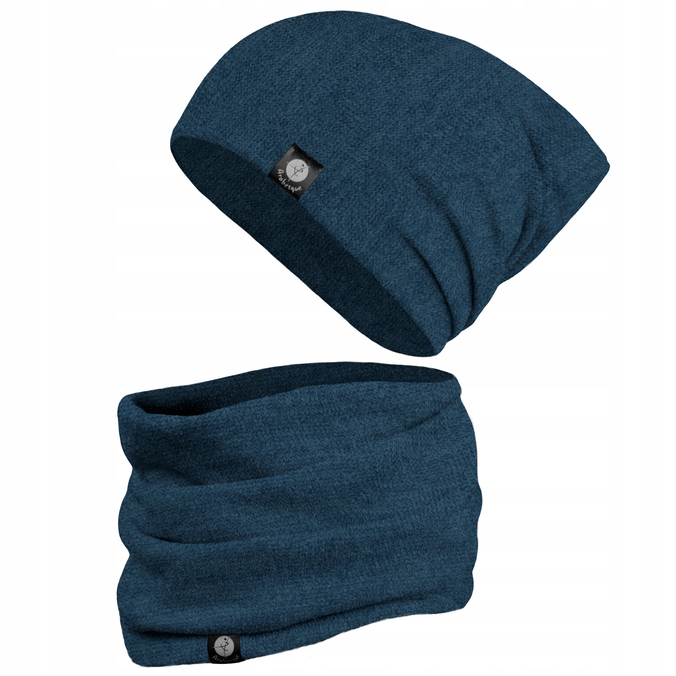 

Damski komplet czapka beanie szalik zimowy rozm. M