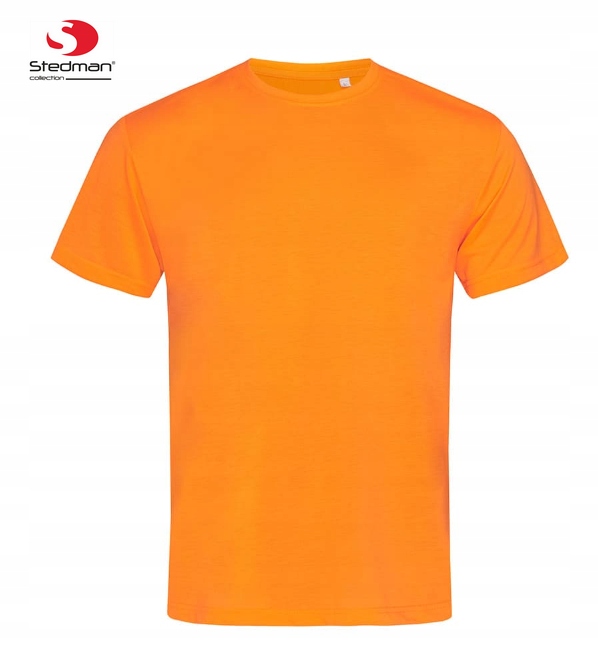 T-Shirt Koszulka Sportowa Męska ACTIVE DRY ST 8600 CYBER ORANGE Rozm. L