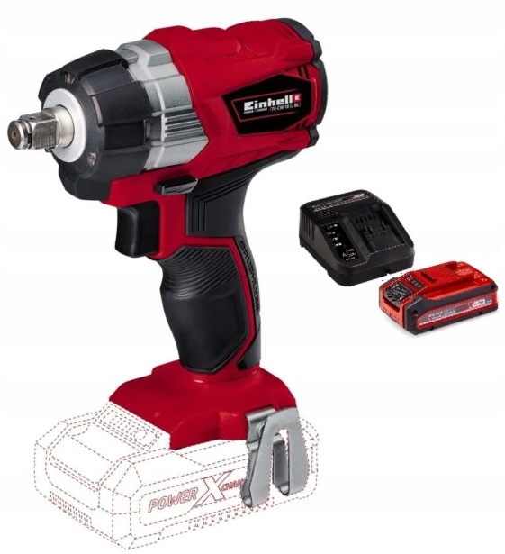 Einhell Rázový Uťahovák Bezkartáčový Te-cw 18 Li Bl Sada 3,0AH Akumulátor