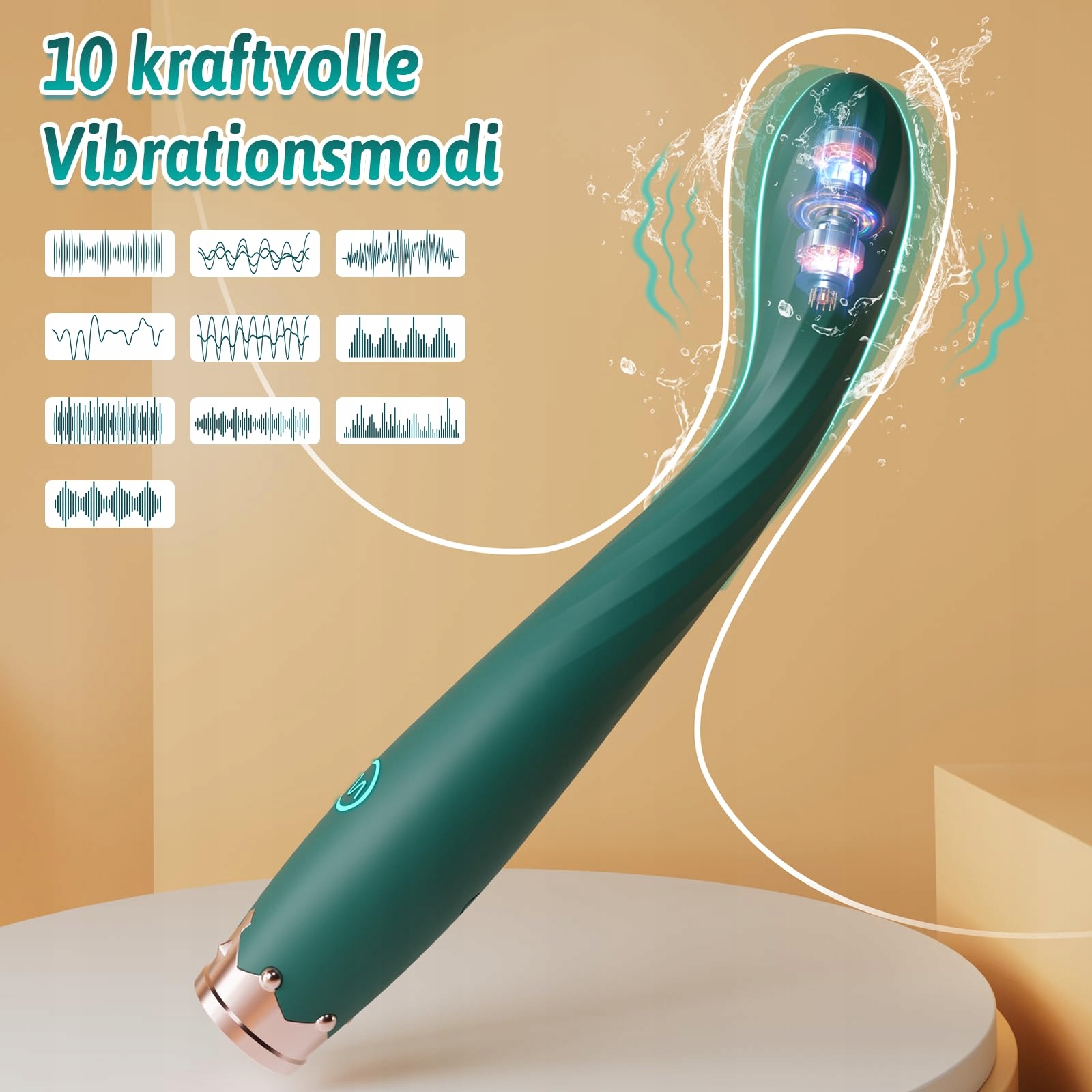 DILDO VIBRATOR G Punkt Wibrator Dla Kobiet Klitoris Stymulator 10 Trybów — miniatura 3