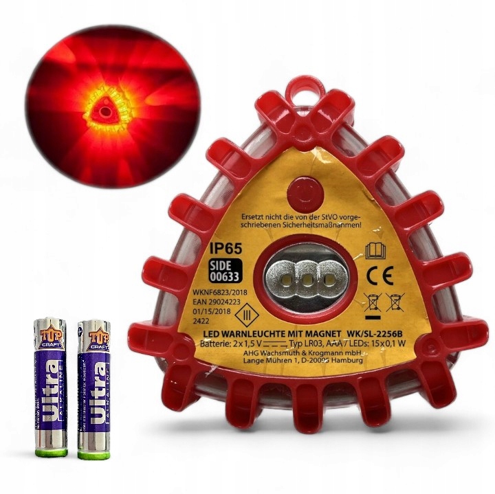 KOGUT OSTRZEGAWCZY LAMPA LED AWARYJNA LAMPA BŁYSKOWA FLARA LAMPA MAGNES